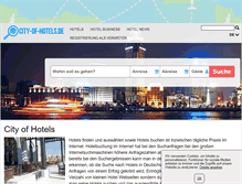 Tablet Screenshot of city-of-hotels.de